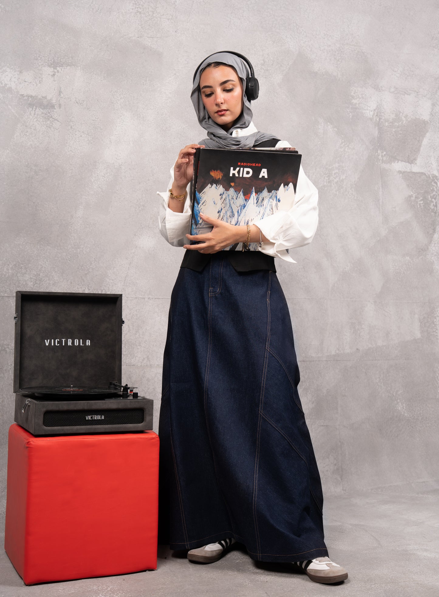 The coolest denim skirt