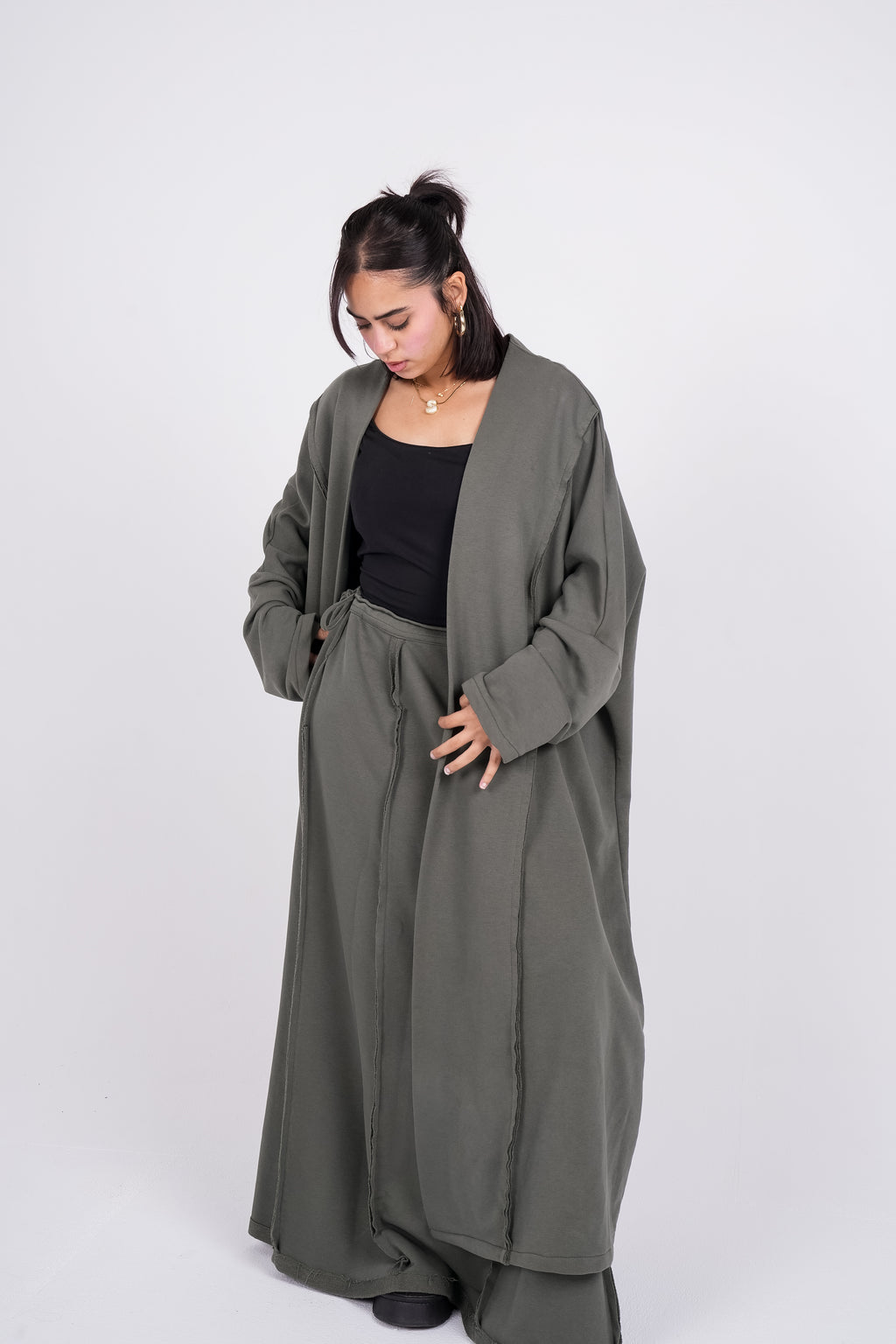 Leēn Cardigan in Olive