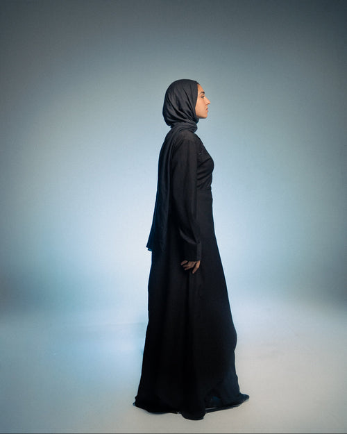 HIKARI blouse dress - black