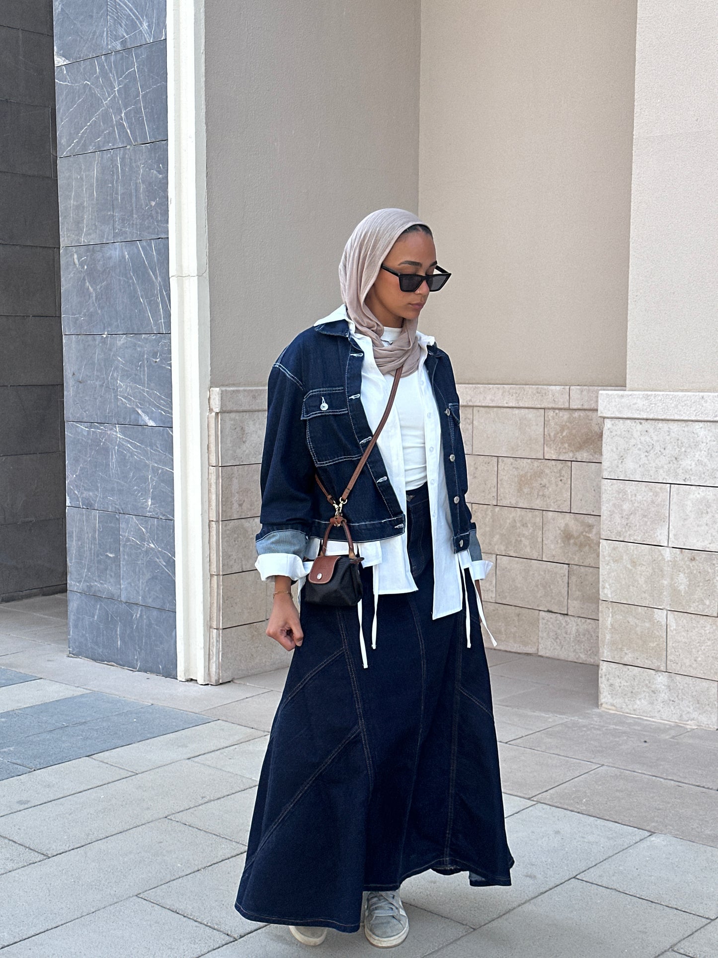 The coolest denim skirt