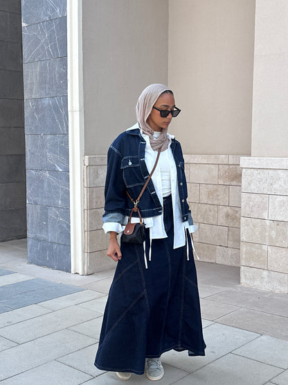 The coolest denim skirt