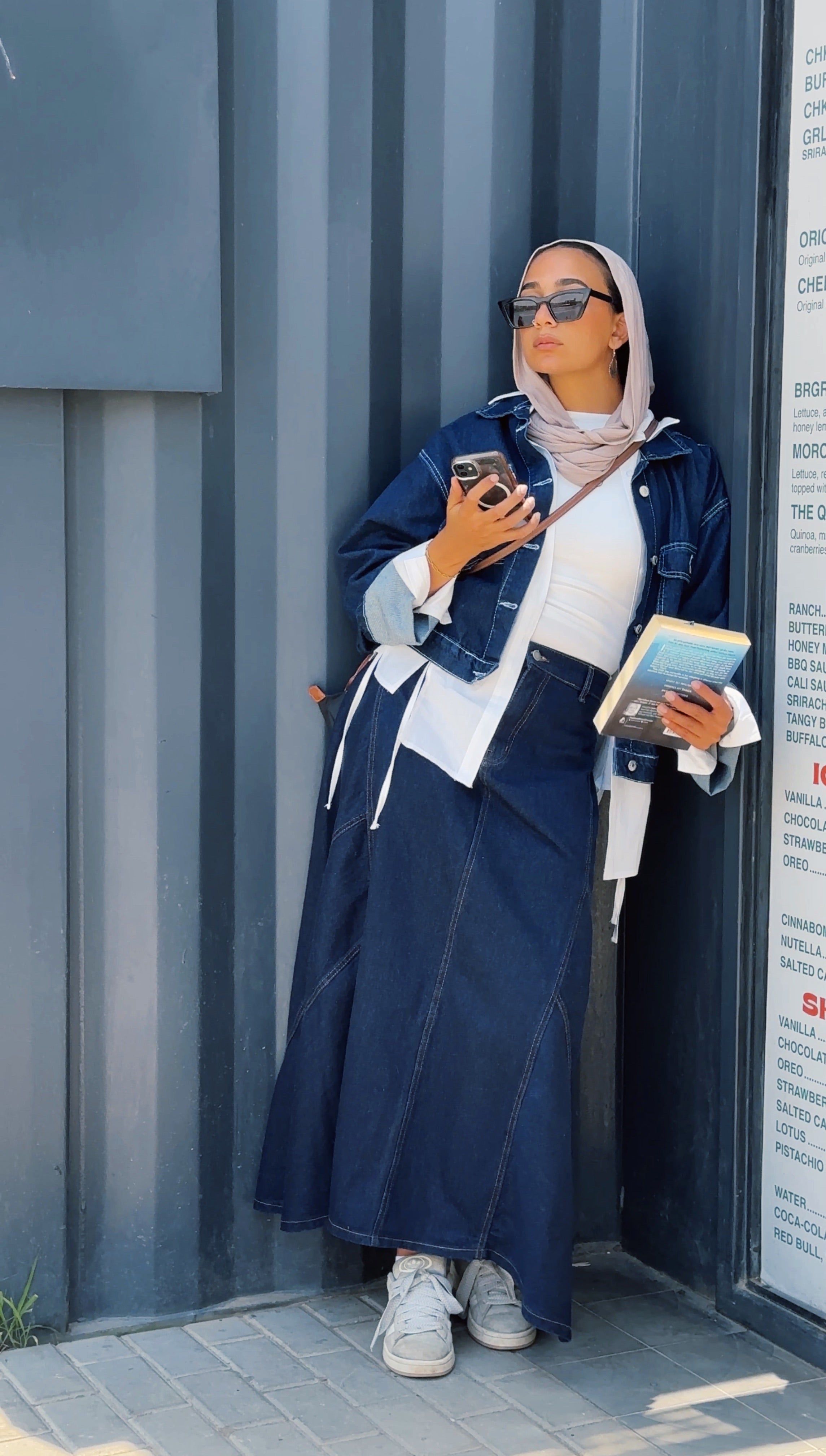 The coolest denim skirt