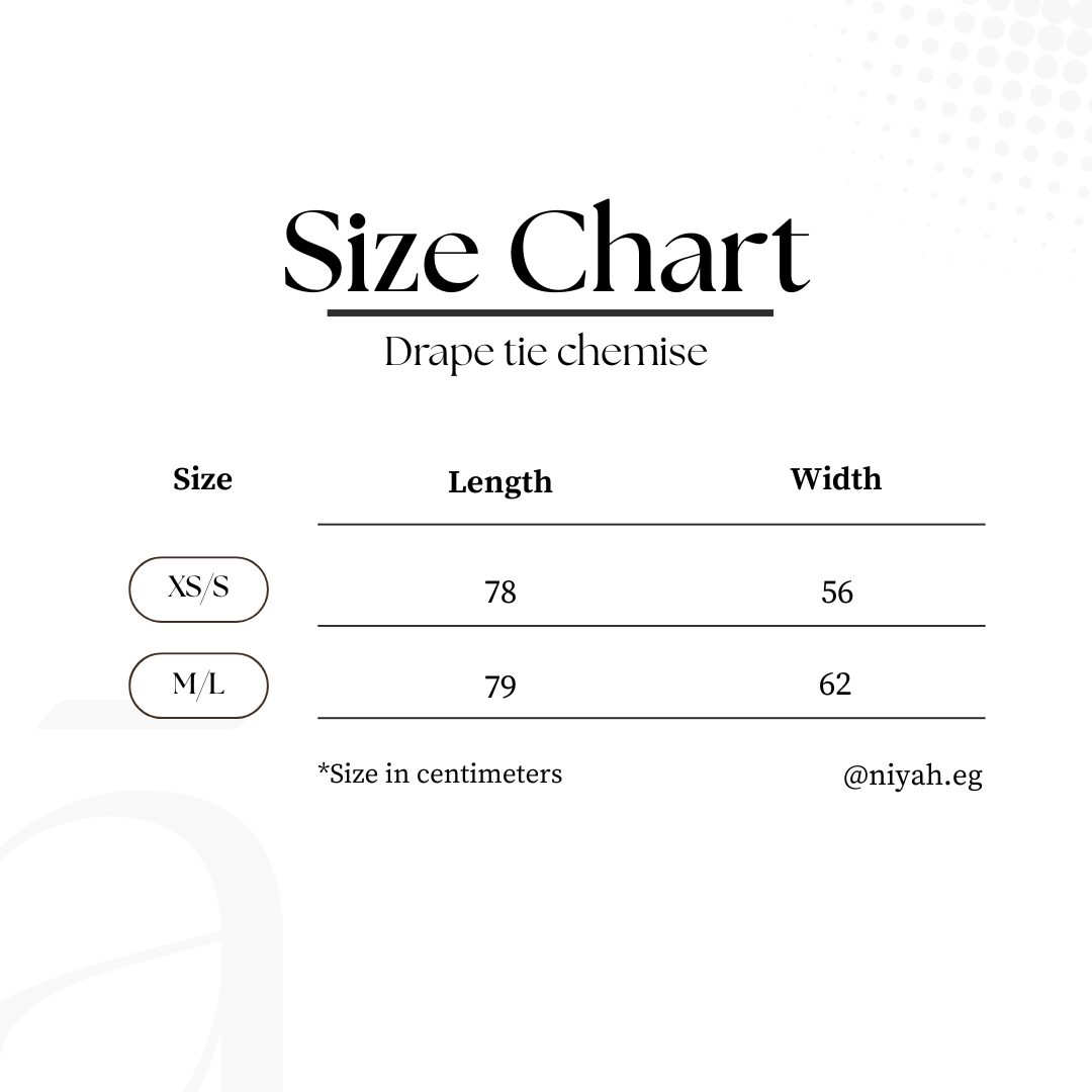 Drape Tie Chemise in off white